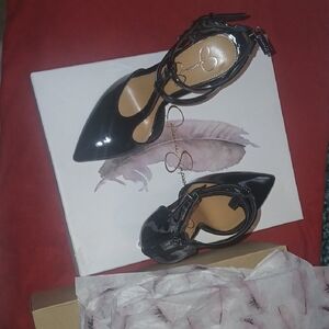 Jessica Simpson Black Patent Heels